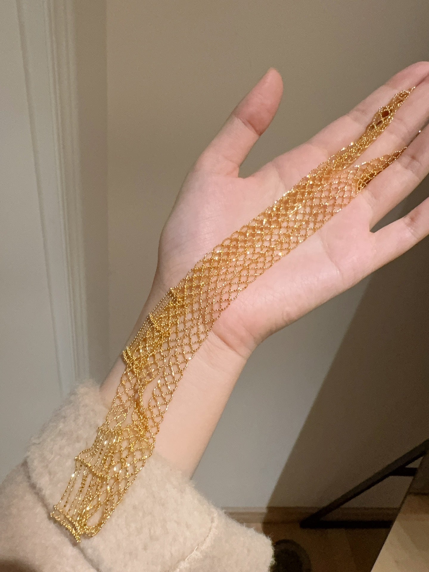 S925 Sterling Silver Handmade Lace Scarf Necklace - floysun