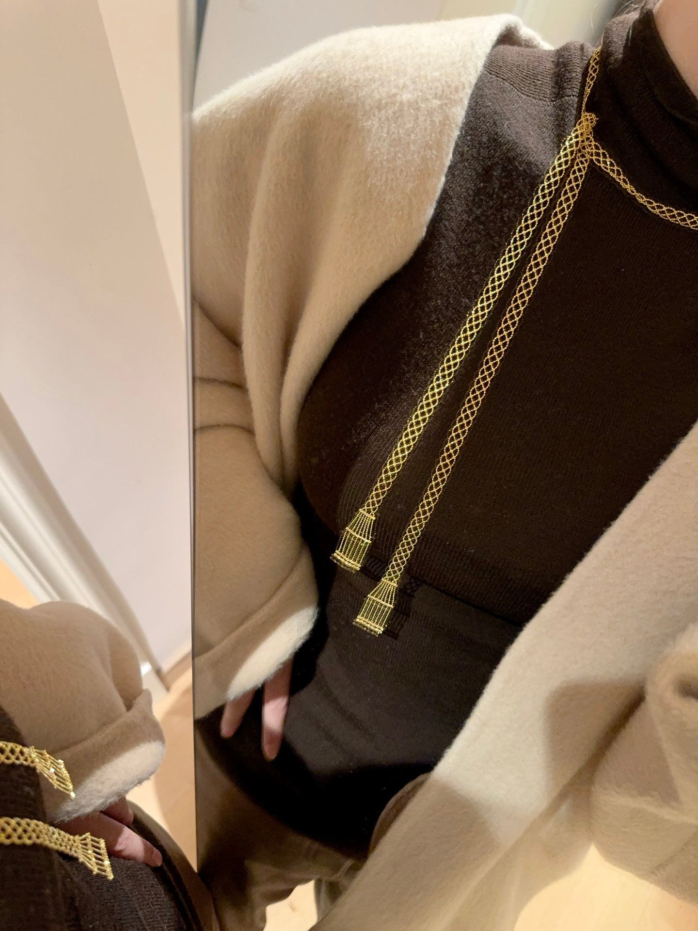 S925 Sterling Silver Handmade Lace Scarf Necklace - floysun