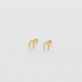 S925 Sterling Silver Lucky Horseshoe Stud Earrings - floysun