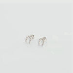 S925 Sterling Silver Lucky Horseshoe Stud Earrings - floysun