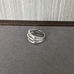 Sculpted Flow 925 Sterling Silver Statement Ring - Silver - floysun