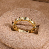 Sculpted Ribbon Wrap Band Ring - floysun