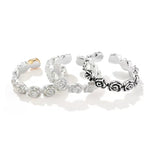 Sculpted Rose Garland Adjustable Ring - floysun