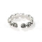 Sculpted Rose Garland Adjustable Ring - floysun