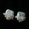 Sculptural Baroque Freshwater Pearl Cluster Stud Earrings - floysun