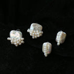 Sculptural Baroque Freshwater Pearl Cluster Stud Earrings - floysun