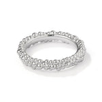 Sculptural Caviar Beaded Band Ring - floysun