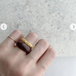 Sculptural Caviar Beaded Band Ring - floysun