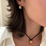 Sculptural Crescent C-Hoop Earrings in 925 Sterling Silver - floysun