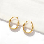 Sculptural Droplet Hoop Earrings - floysun