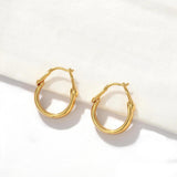 Sculptural Droplet Hoop Earrings - floysun