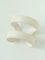 Sculptural Dual - Band Leather Cuff - Bold Minimalist Open Bangle - floysun