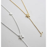 Sculptural Multi-Star Y-Drop Long Necklace - floysun