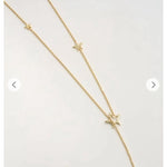 Sculptural Multi-Star Y-Drop Long Necklace - floysun