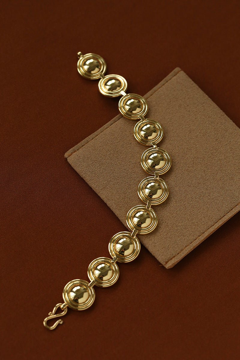 Sculptural Oval Dome Link Bracelet - floysun