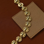 Sculptural Oval Dome Link Bracelet - floysun