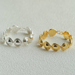 Sculptural Oval Dome Link Bracelet - floysun