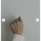 Sculptural Pyramid Stud Band Ring - floysun