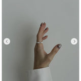 Sculptural Pyramid Stud Band Ring - floysun