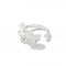 Sculptural Ruffle Adjustable Open Ring - floysun