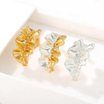 Sculptural Ruffle Adjustable Open Ring - floysun