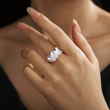 Sculptural Ruffle Adjustable Open Ring - floysun