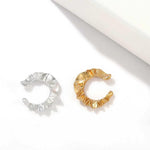 Sculptural Ruffle Ear Cuff Single - floysun