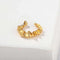Sculptural Ruffle Ear Cuff Single - floysun