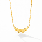 Sculptural Ruffle Pendant Necklace - floysun