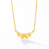 Sculptural Ruffle Pendant Necklace - floysun