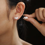 Sculptural Ruffle Stud Earrings - floysun