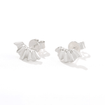 Sculptural Ruffle Stud Earrings - floysun