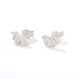 Sculptural Ruffle Stud Earrings - floysun
