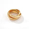 Sculptural Triple Interlocking Band Ring - floysun