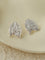 Sculptural Tulip Petal Stud Earrings - Organic Hammered Metal Bold Daily Studs - floysun
