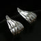 Sculptural Vertical Striped Teardrop Stud Earrings - floysun