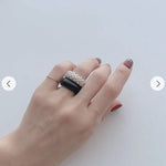 Sculptural Woven Lattice Wide Band Ring - floysun