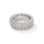 Sculptural Woven Lattice Wide Band Ring - floysun