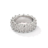 Sculptural Woven Lattice Wide Band Ring - floysun