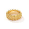 Sculptural Woven Lattice Wide Band Ring - floysun