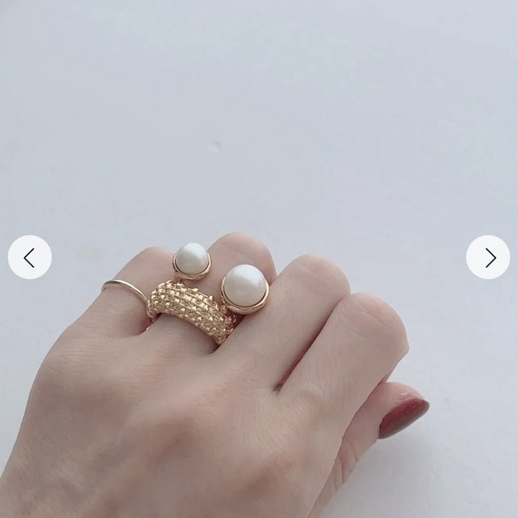 Sculptural Woven Lattice Wide Band Ring - floysun