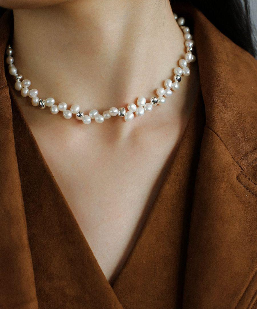 Serenade de Perles French Wheat Elegance Necklaces - floysun