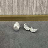 Shell Pattern Metallic Hoop Earrings - floysun