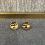 Shell Pattern Metallic Hoop Earrings - floysun