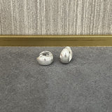 Shell Pattern Metallic Hoop Earrings - floysun