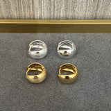 Shell Pattern Metallic Hoop Earrings - floysun