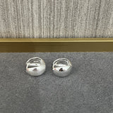 Shell Pattern Metallic Hoop Earrings - floysun