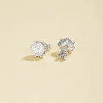 Shimmering Cubic Zirconia Stud Earrings - floysun