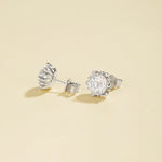 Shimmering Cubic Zirconia Stud Earrings - floysun