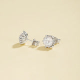 Shimmering Cubic Zirconia Stud Earrings - floysun